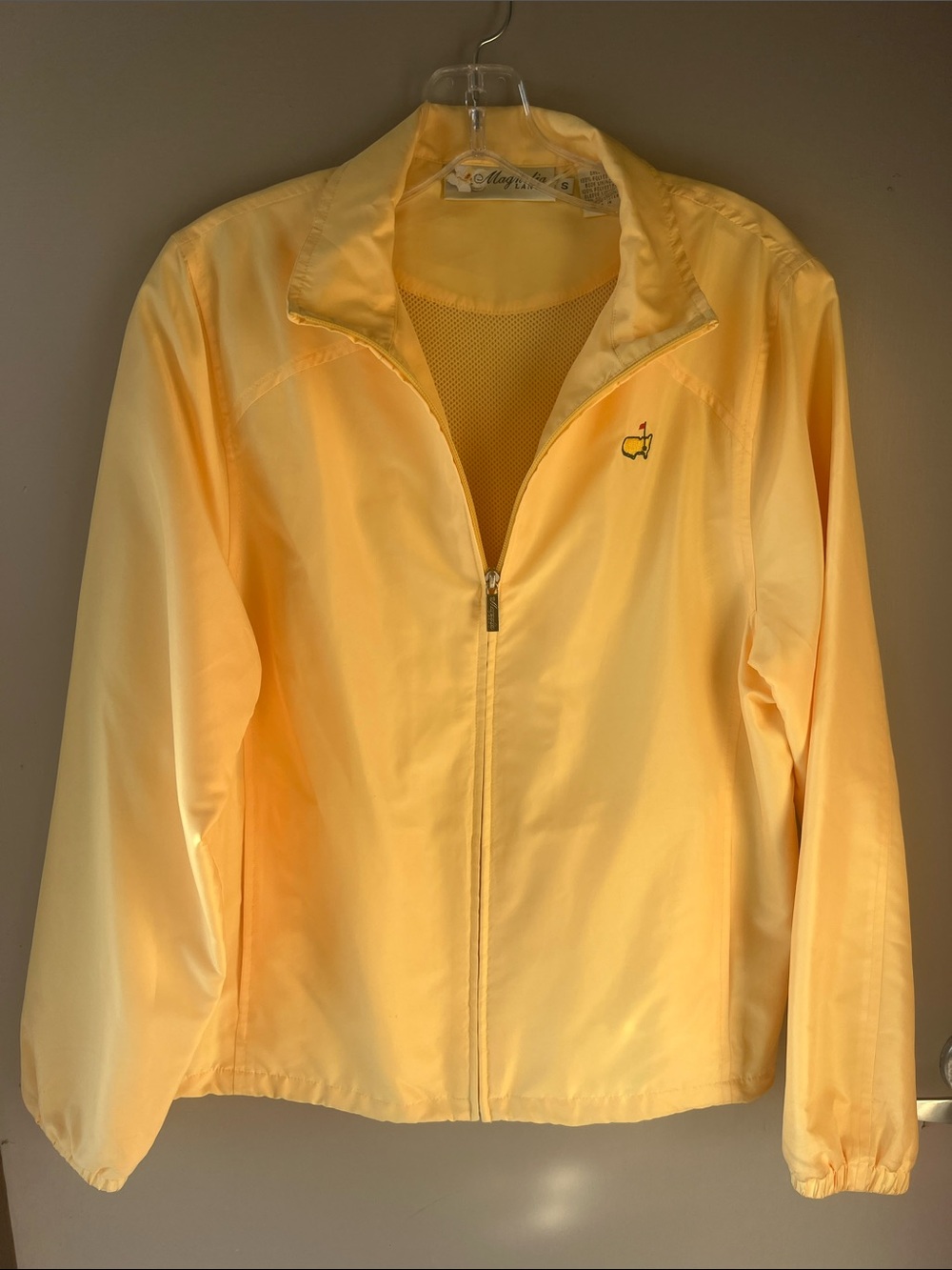 Magnolia Pale Yellow Zip-Front Bomber Jacket